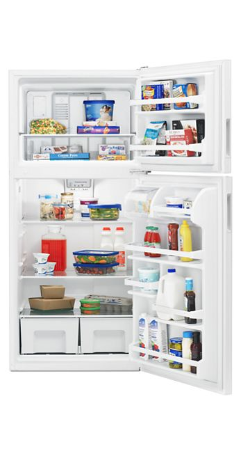 Amana ART318FFDW- 18.2 cu. ft. Top Freezer Refrigerator in White 4