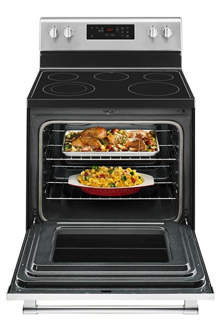Maytag MER6600FZ- 5.3 cu. ft. Electric Range with Shatter-Resistant Cooktop in Fingerprint Resistant Stainless Steel 3