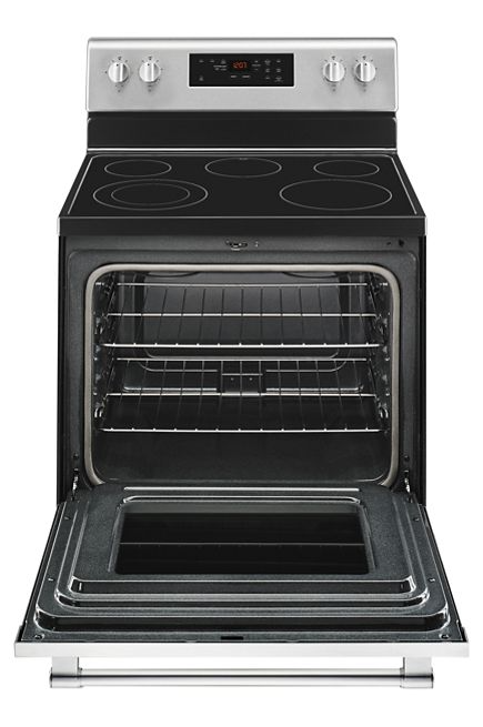 Maytag MER6600FZ- 5.3 cu. ft. Electric Range with Shatter-Resistant Cooktop in Fingerprint Resistant Stainless Steel 2