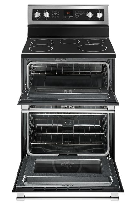 Maytag MET8800FZ- 6.7 cu. ft. Double Oven Electric Range with Convection Oven in Fingerprint Resistant Stainless Steel 3