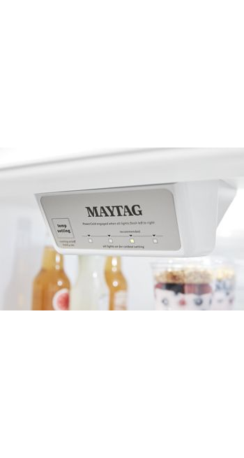 Maytag MRT118FFFZ- 18 cu. ft. Top Freezer Refrigerator in Fingerprint Resistant Stainless Steel 1