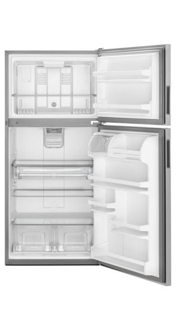 Maytag MRT118FFFZ- 18 cu. ft. Top Freezer Refrigerator in Fingerprint Resistant Stainless Steel 2