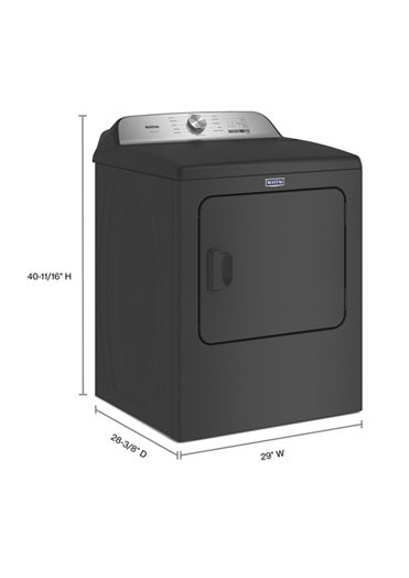 Maytag MED6500MBK- 7.0 cu. ft. Vented Pet Pro Electric Dryer in Volcano Black 3