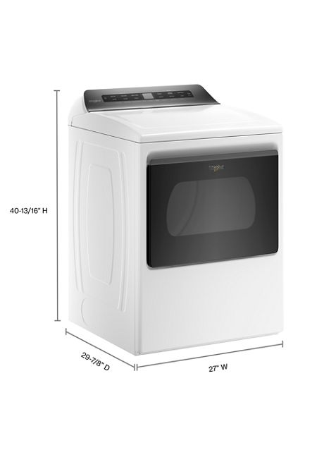 Whirlpool WED5100HW- 7.4 cu. ft. White Front Load Electric Dryer with AccuDry System 1