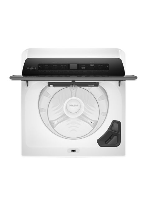 Whirlpool WTW5105HW- 4.7 cu. ft. Top Load Washer with Agitator, Adaptive Wash Technology, Quick Wash Cycle and Pretreat Station in White 4